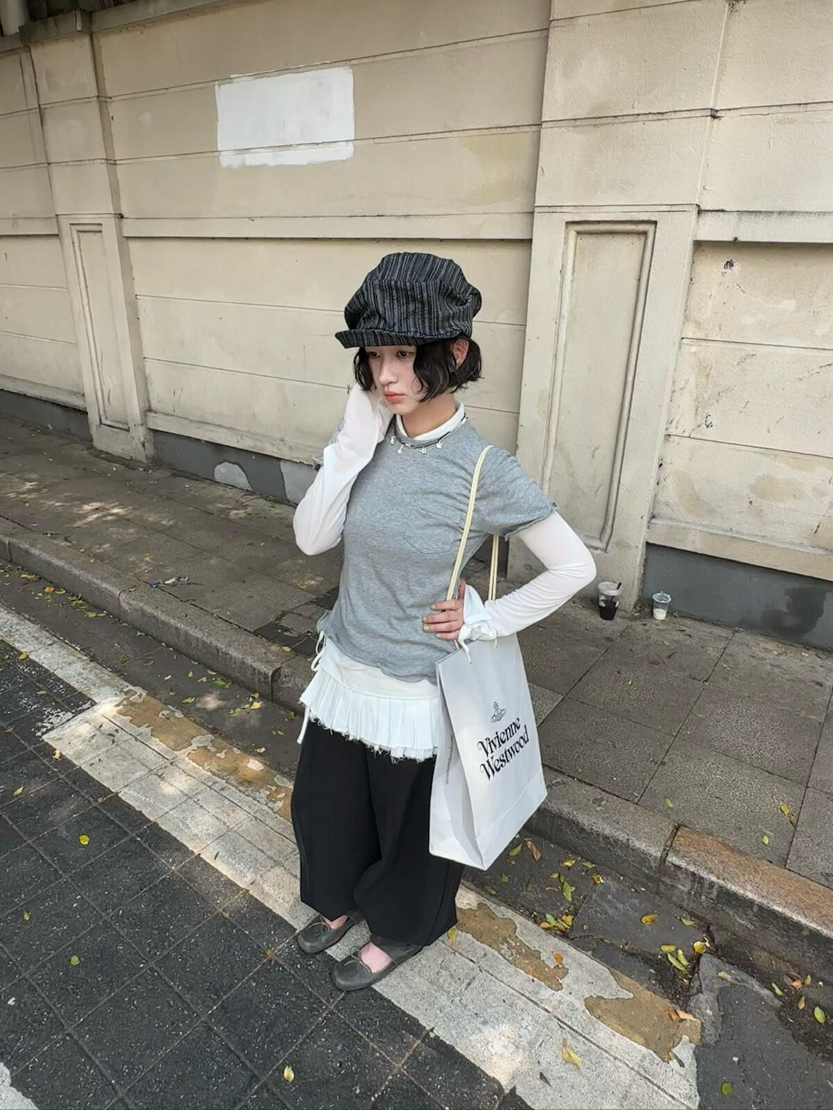 PEACE-color casual simple versatile basic daily wear retro temperament small shirt small shirt 7043