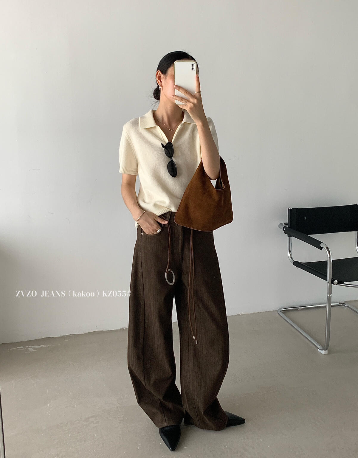 z AIXILI-about high-end versatile drawstring slim skirt temperament commuter long skirt skirt 15323